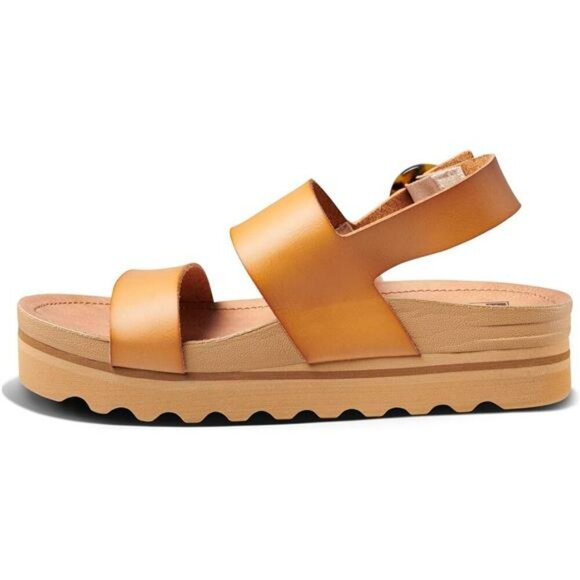 Womens Platform Slide Sandals Vegan Leather Arch Support Cushioned Footbed - Picture 2 of 8